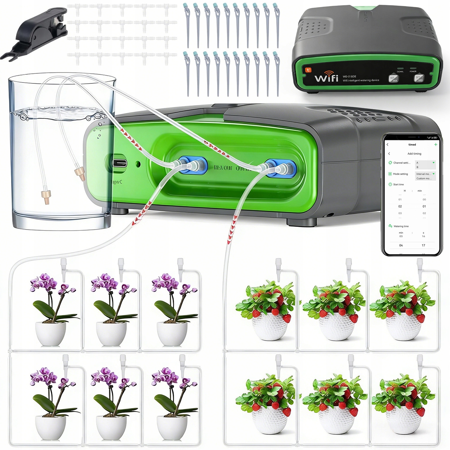 Automatický Inteligentní Systém Zavlažování Rostlin, Konev Wi-fi/usb