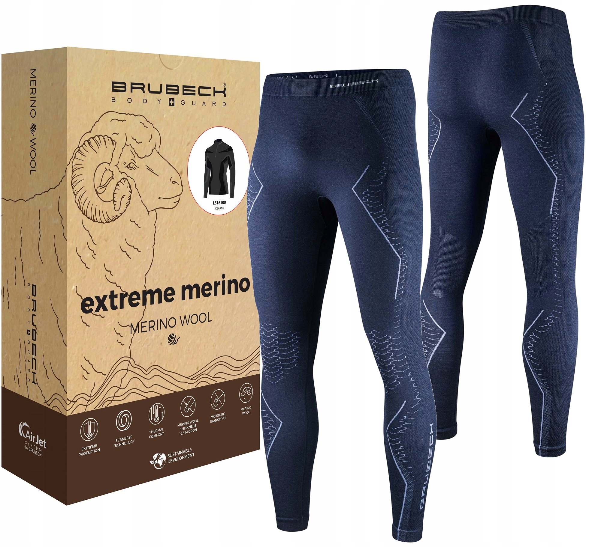 Brubeck Merino Wool Getry Termiczne Dla Policji -s