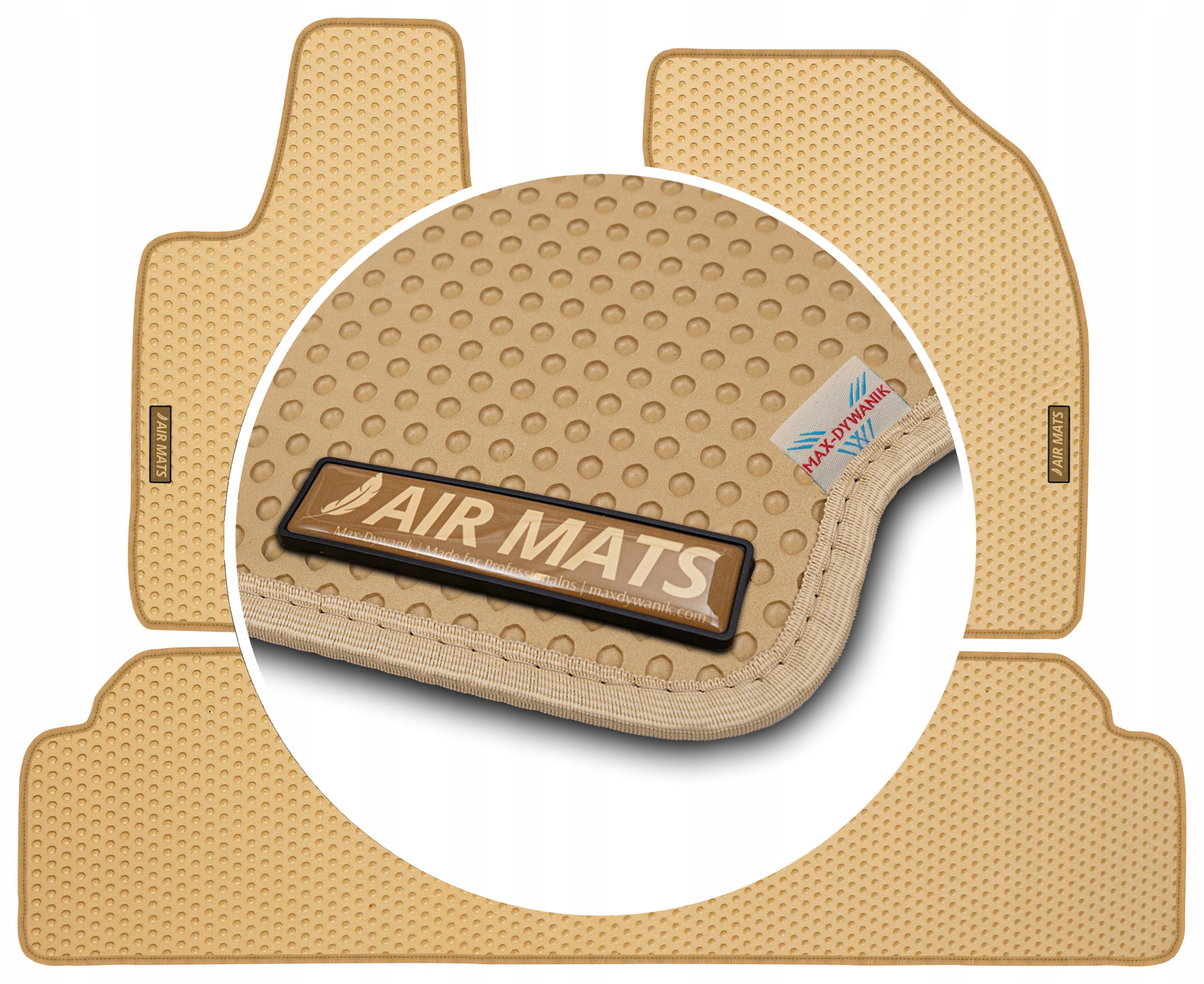 Lexus Rx III Fl 2012-2015 Béžové gumové koberce Eva Air Mats