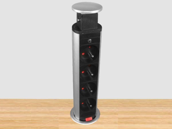 Zásuvková lišta Column Kz 4 zásuvky 2 m