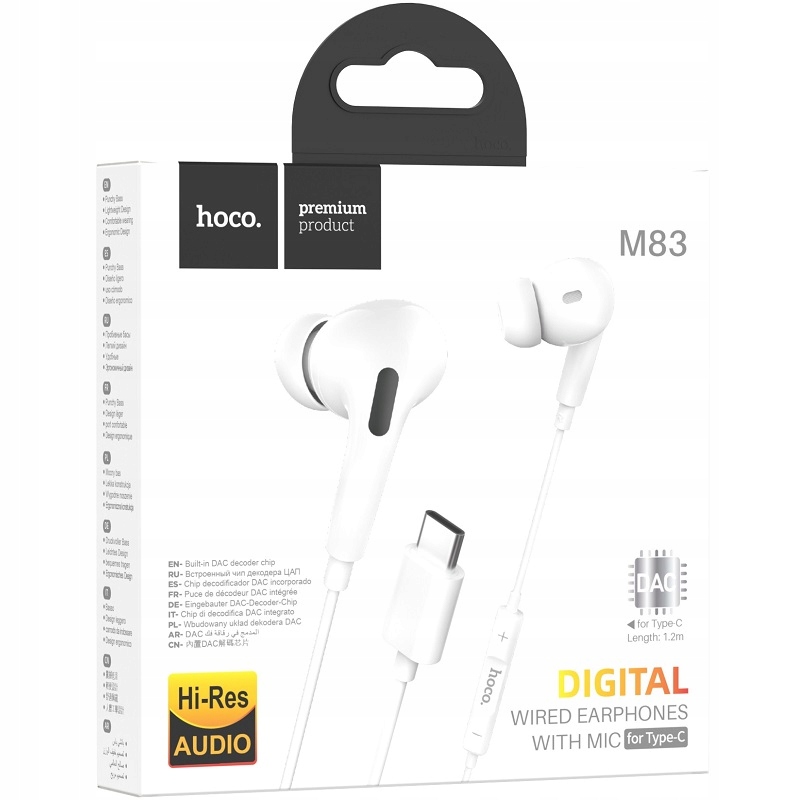 Słuchawki Typ Typu C do iPhone 15 Plus Pro Max Samsung Z Flip Fold 2 3 4 5