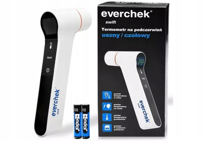 Termometr Bezdotykowy Na Podczerwień Uszny/czołowy Everchek Swift 69484238