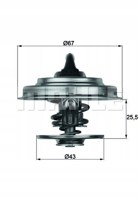 TERMOSTAT CHRYSLER 79C VOYAGER 2,0-3,3/2,5D 95-08 Producent części Mahle