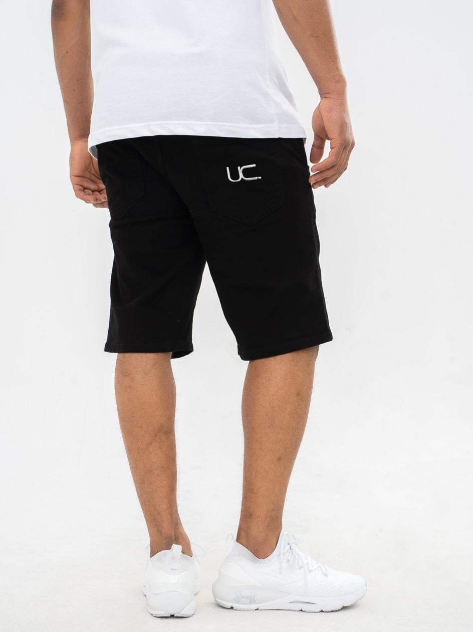Krátké Kraťasy látkové kraťasy pro muže, černé UrbanCity Uc Logo M