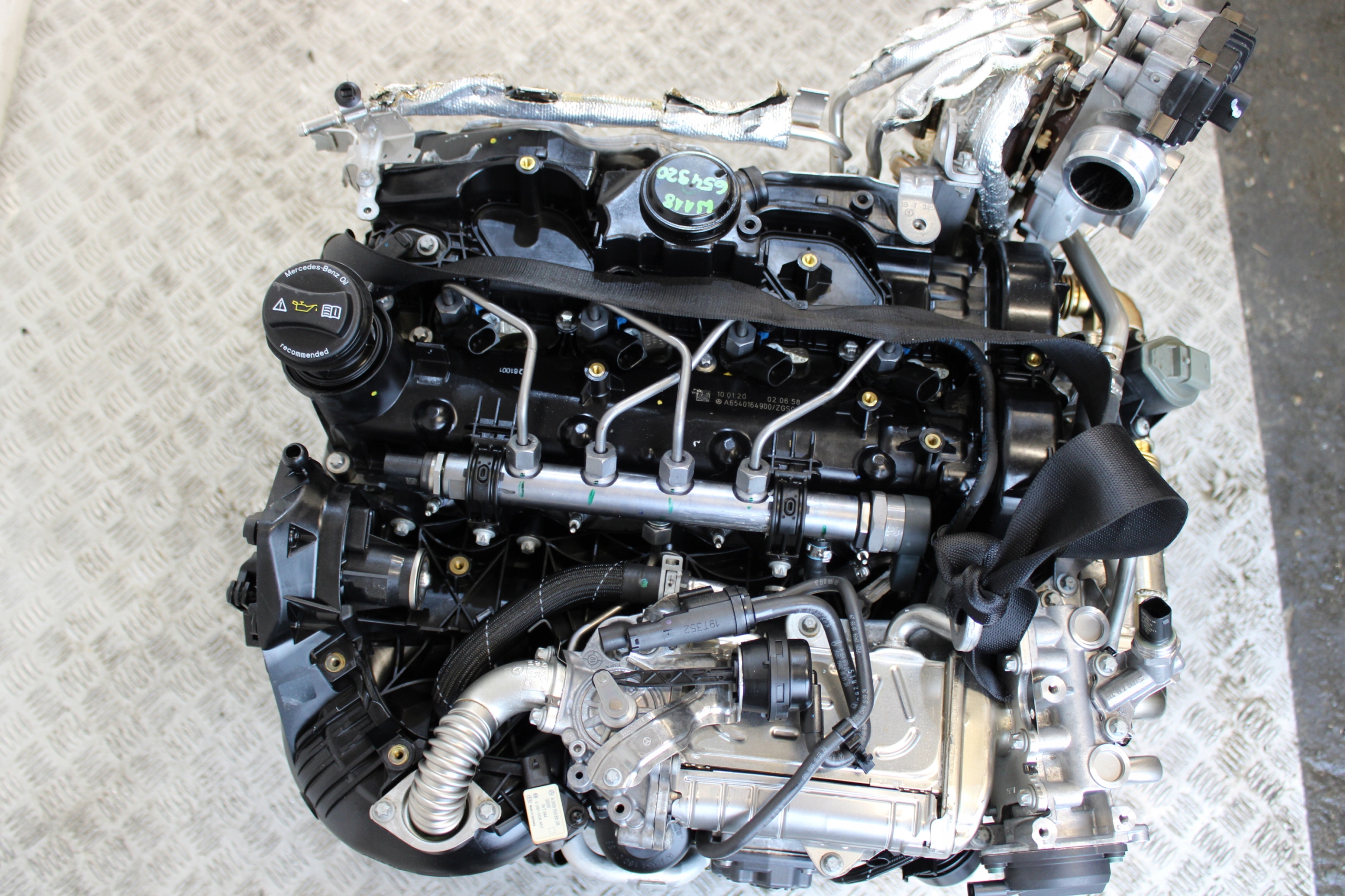 engine MOTOR complete MERCEDES CLA II 2 W118 2.0 CDI 654920