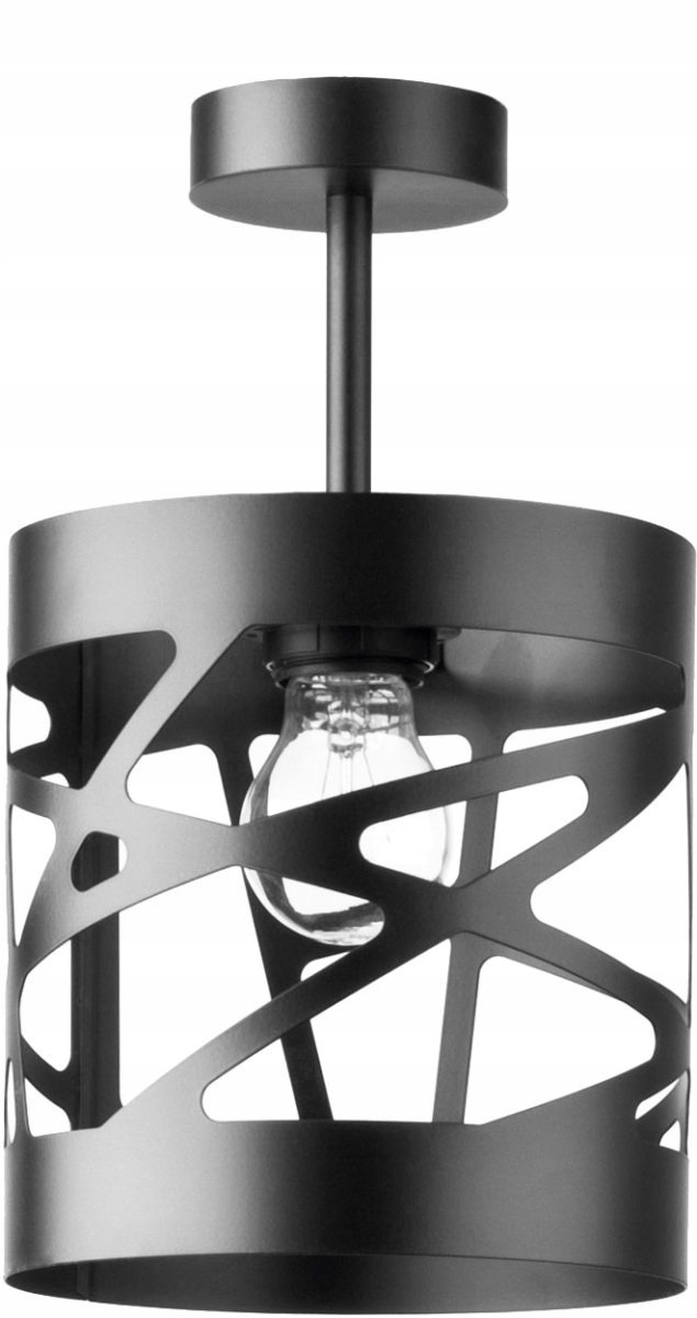 Stropní svítidlo dekorativní, moderní designová, černá, kulatá, 17 cm Sigma