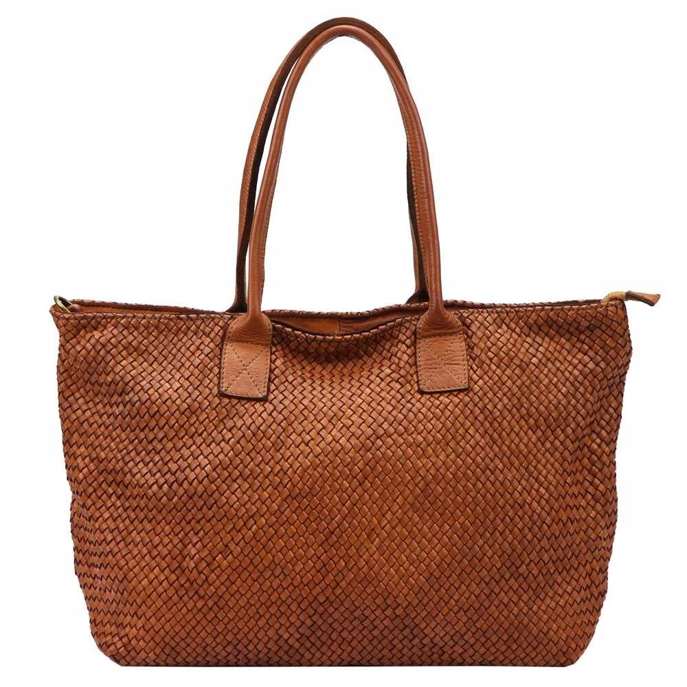 Taška Shopperbag Hnědá kožená A4 Vs 010