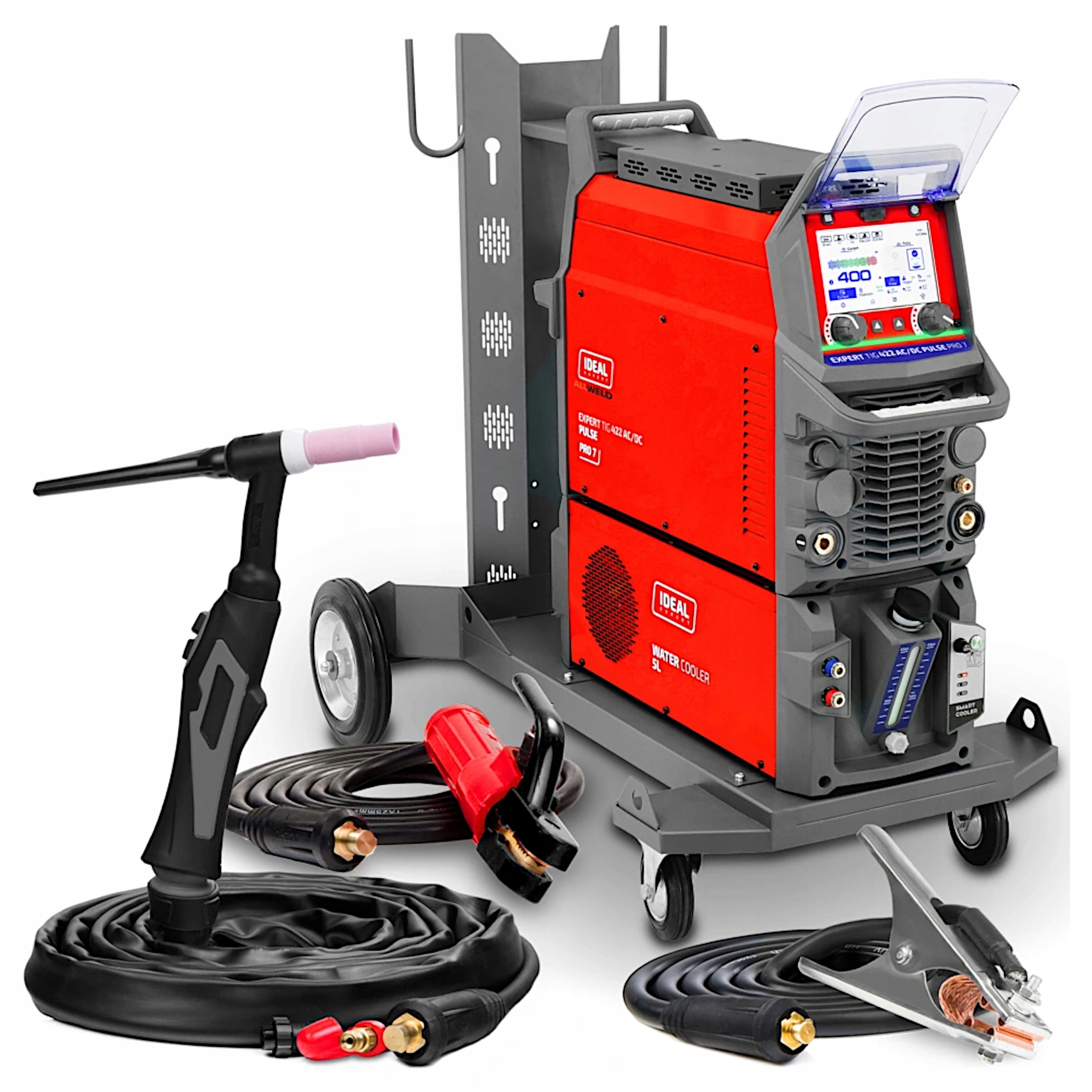 Invertorová Svářečka Ideal Expert Tig 422 Ac/dc Pulse PRO7 Lcd–vodní Sada