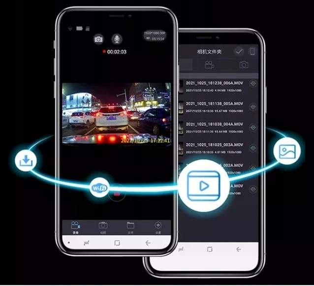 KAMERA DO SAMOCHODU REJESTRATOR JAZDY W LUSTERKU WIDEOREJESTRATOR GPS Marka Alucon