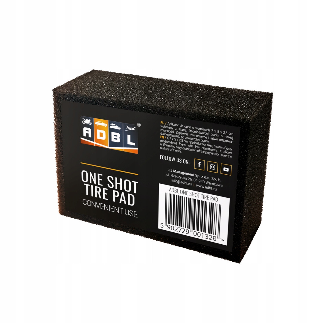 Adbl Aplikator One Shot Tire Pad Akcesoria do detailingu aplikator do opon