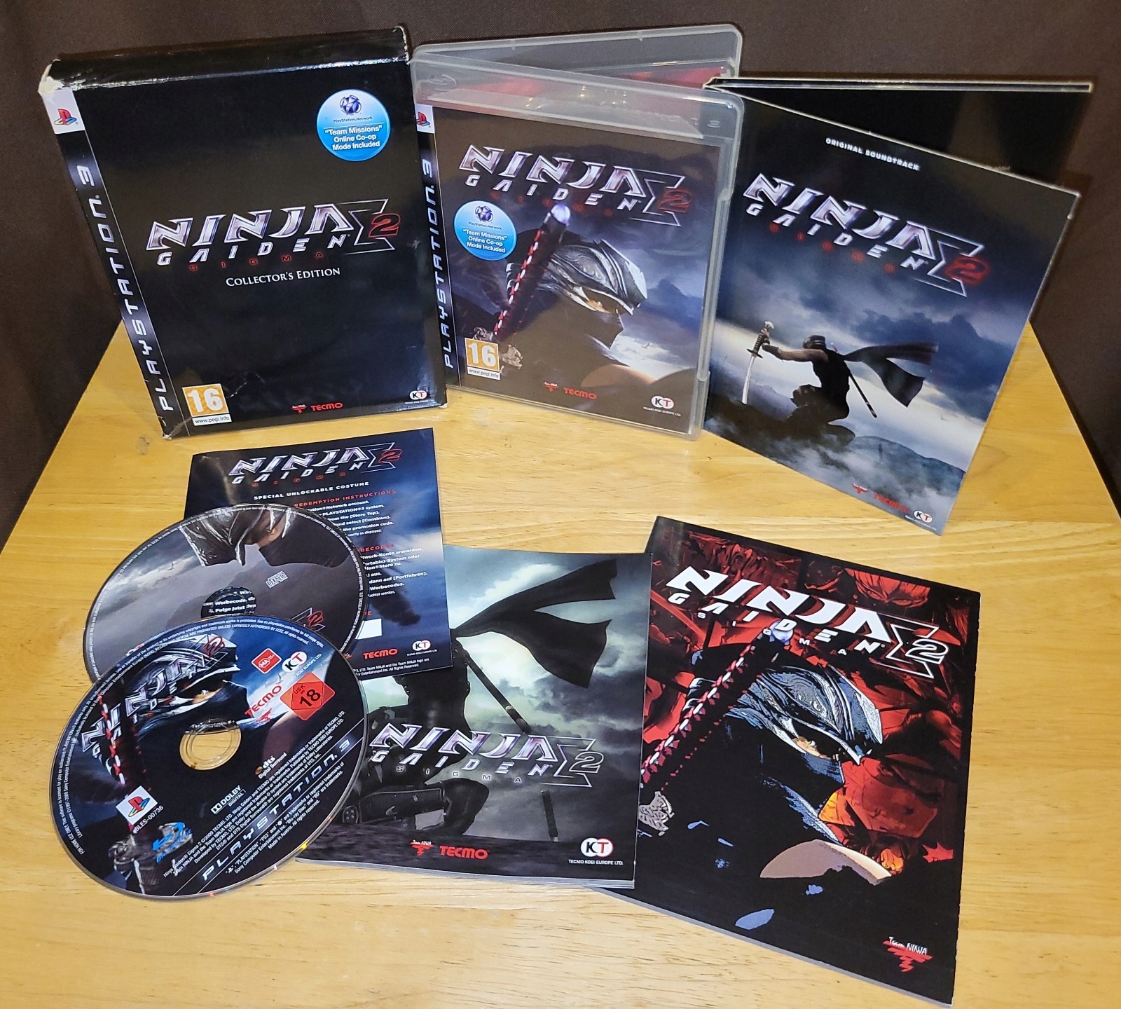 NINJA GAIDEN SIGMA 2 COLLECTORS EDITION - PLAYSTATION 3 PS3 KOMPLET ...