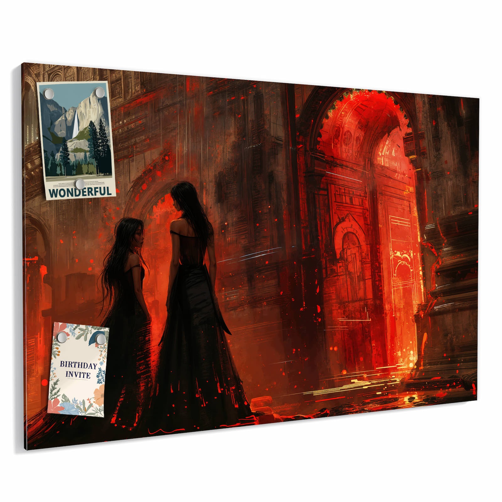 Magnetická tabule Ohnivý palác 60 × 40 cm