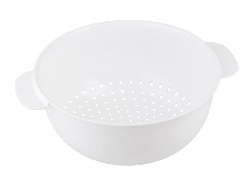 

Cedzak durszlak uszami Molly 23,5 cm biały plastik