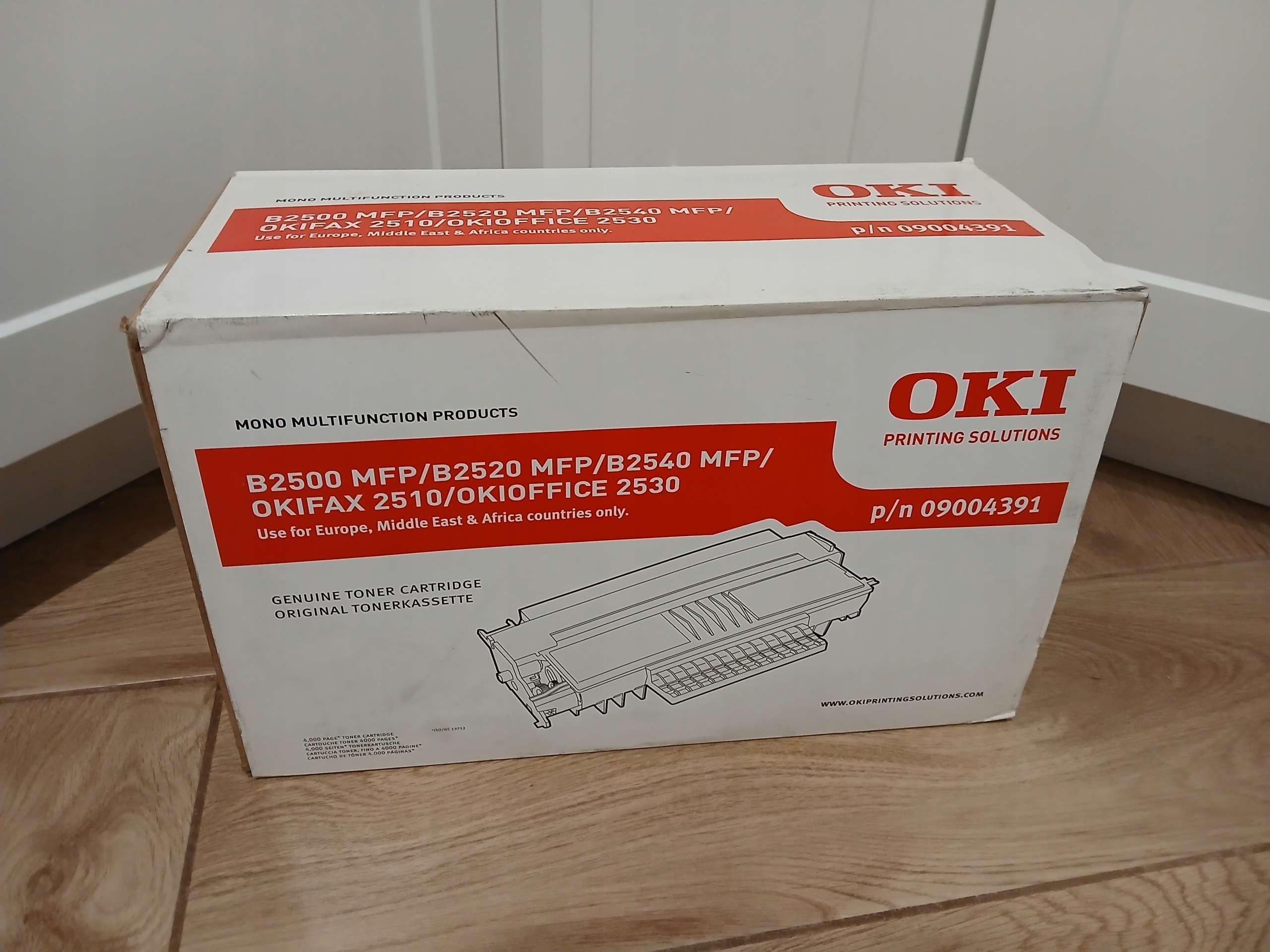 Toner Oki B2500/2520/2540 Oki 09004391 Black Originál