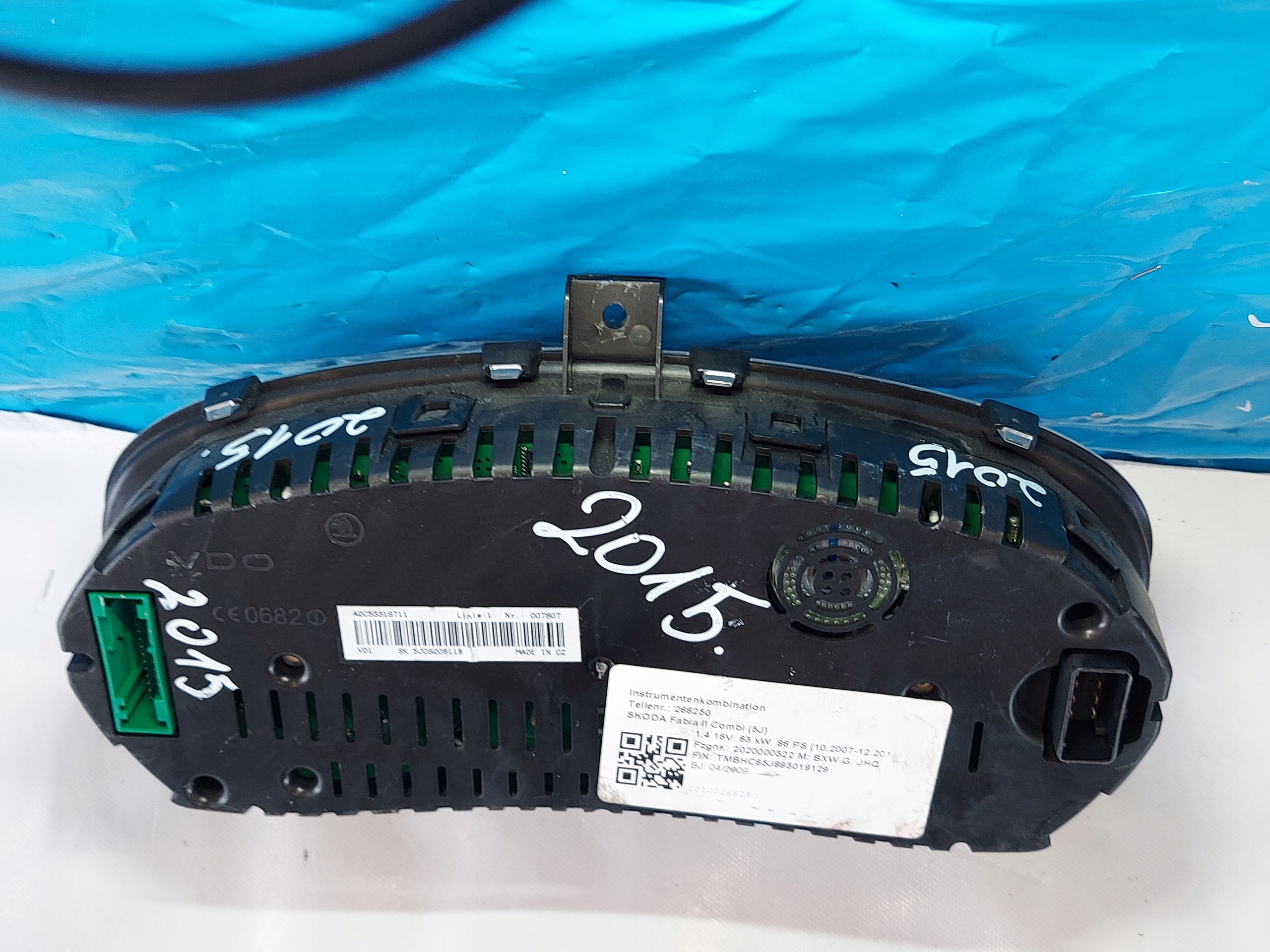 dials clock SKODA FABIA II 1.4 B 5J0920811B