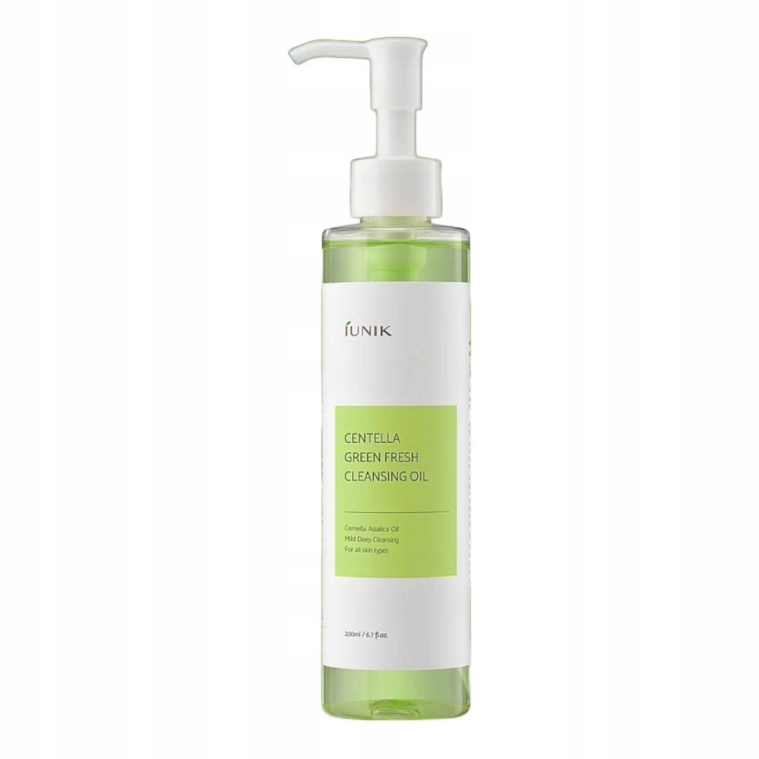 iUNIK Centella Green Fresh Cleansing Oil 200 ml - Olejek do demakijażu z wąkrotą azjatycką — 5