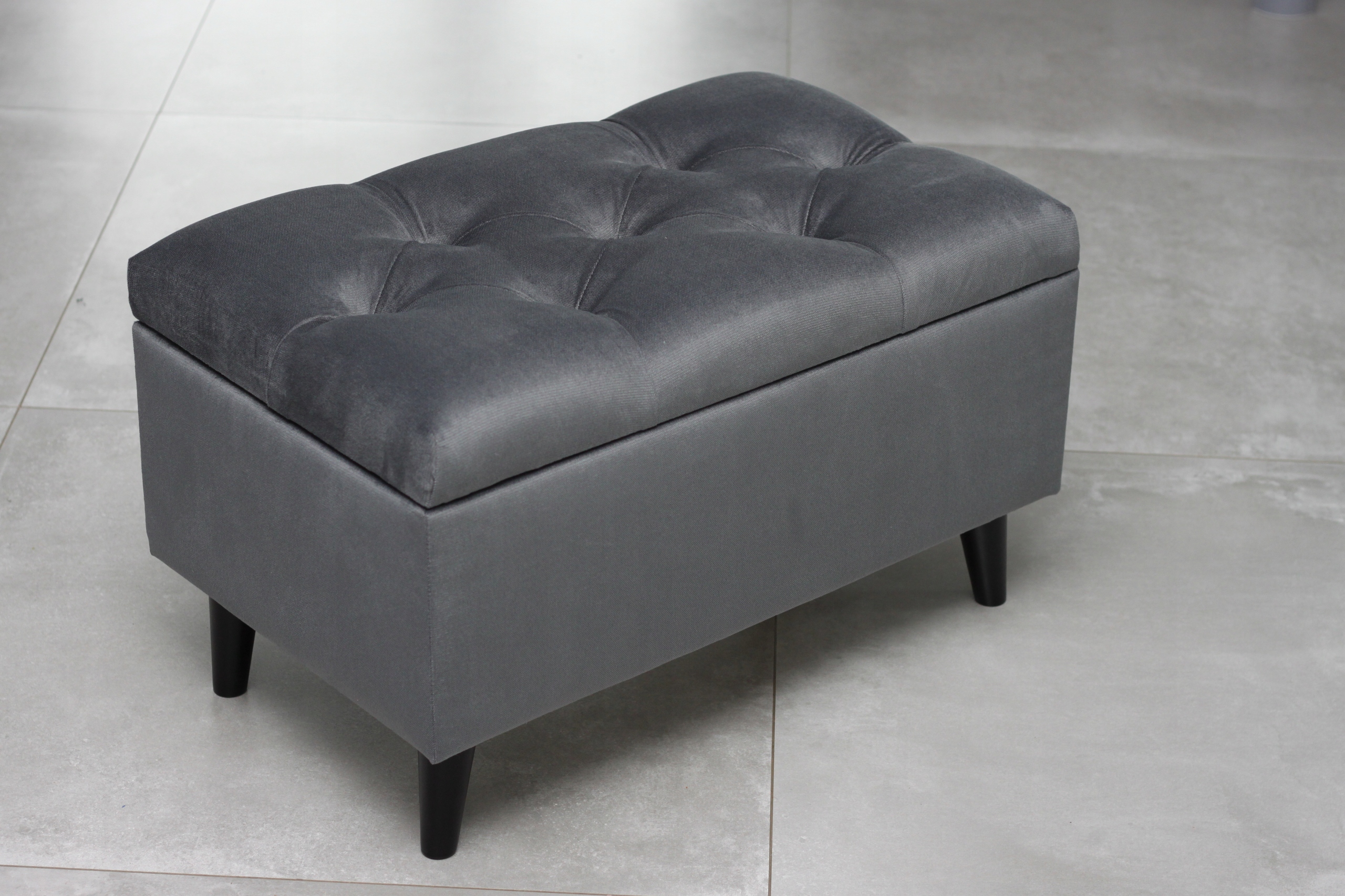 PUFA skrzynia GLAMOUR podnóżek CHESTERFIELD+kolory Marka Eleganzaa