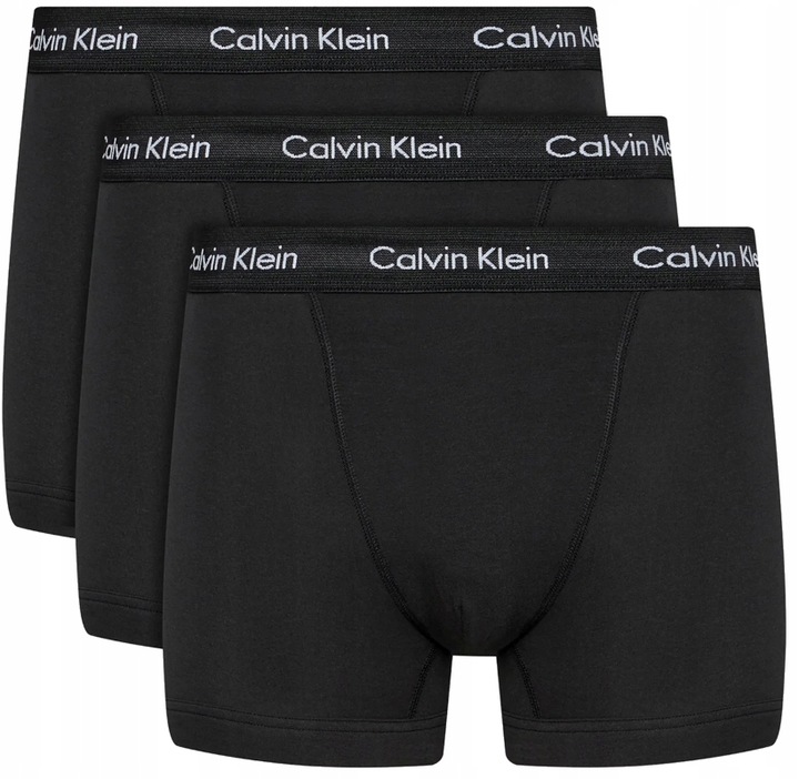 Pánské slipy Calvin Klein U2662-XWB, 3 ks, černé, bavlna , velikost M