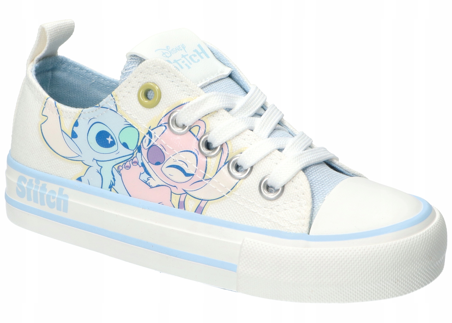 Disney Lilo I Stitch LS1853 Modne Sneakersy Trampki Tenisówki Białe 37
