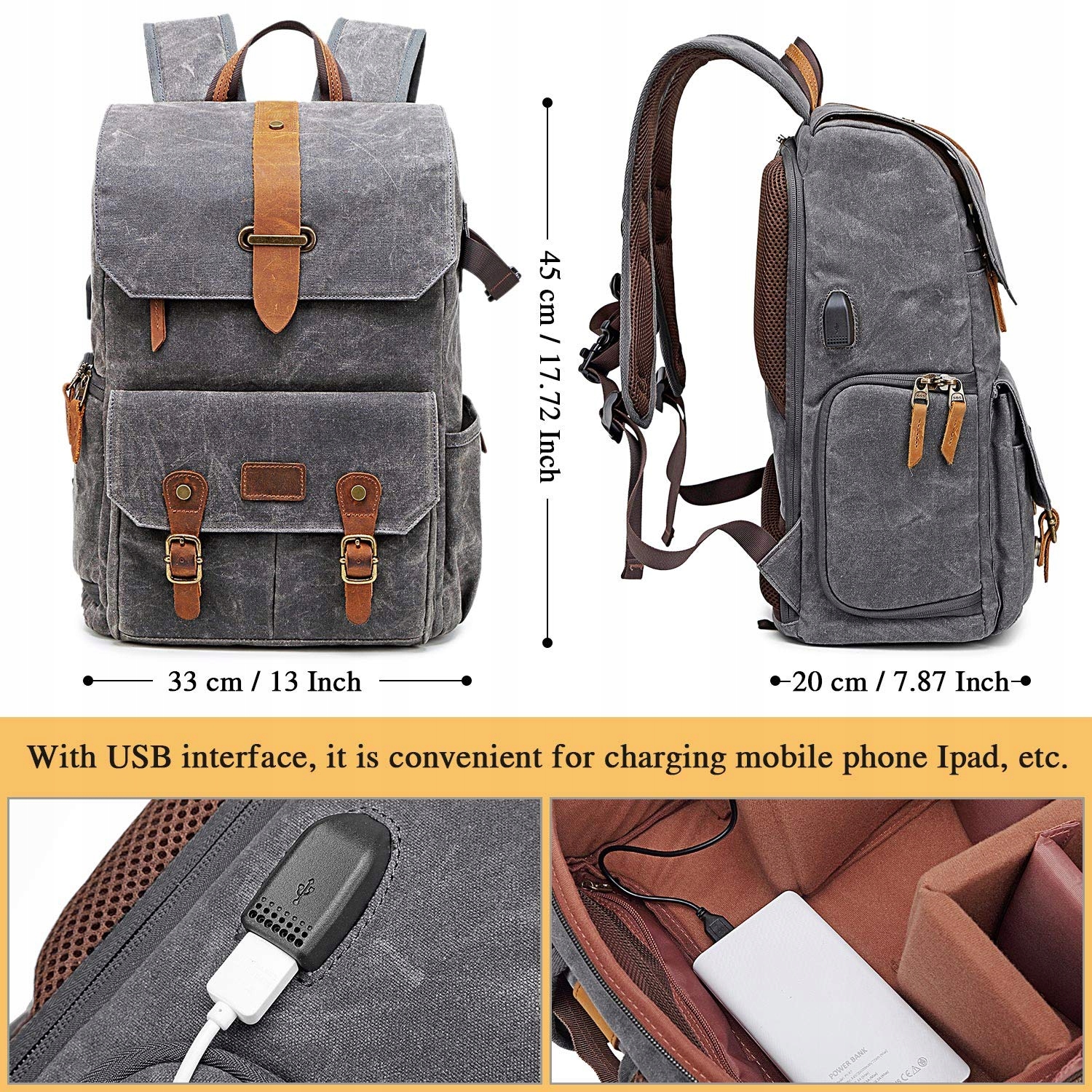 PROFESJONALNY PLECAK FOTOGRAFICZNY APARAT KAMERA Model 01