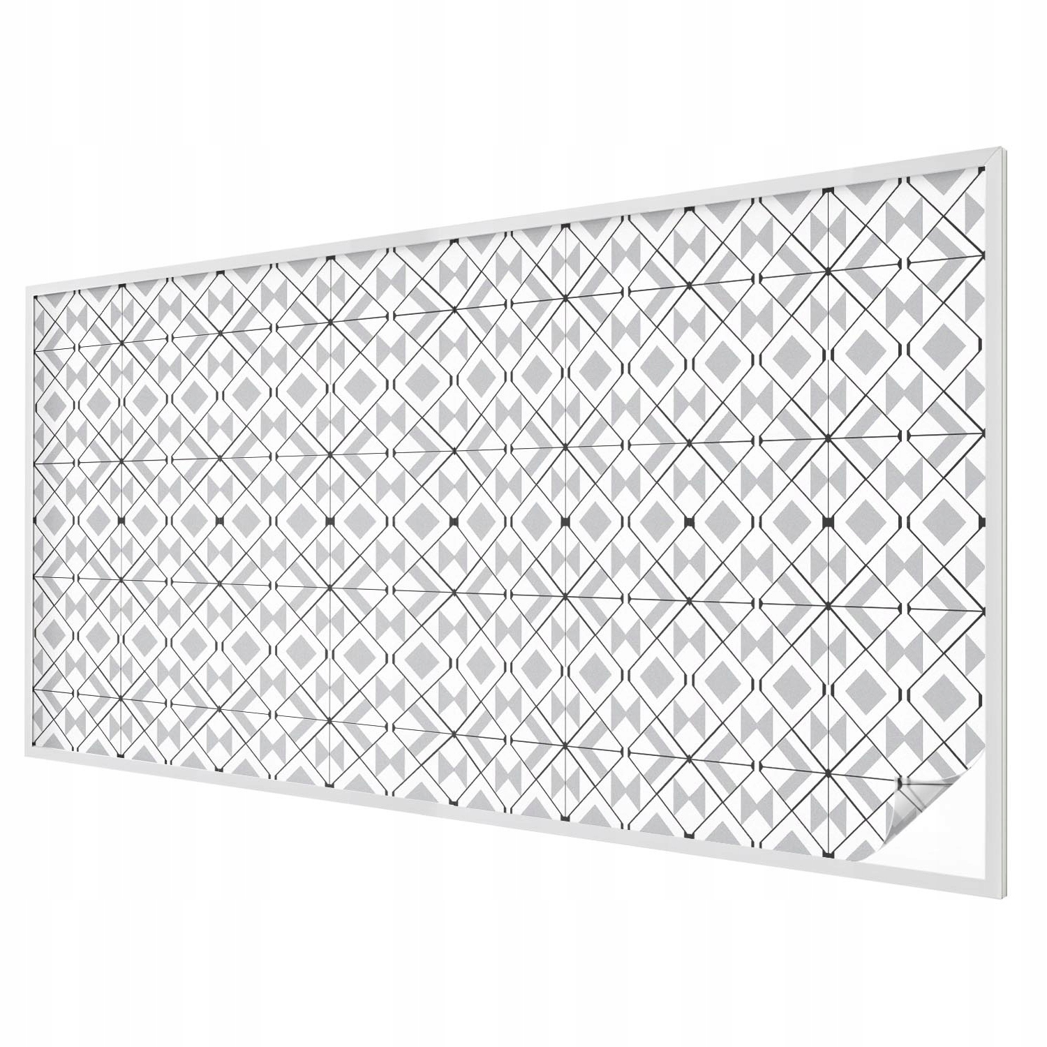 Fólie Dekorace okenního skla s motivem vitráže Geometrické vzory 200 x 100 cm