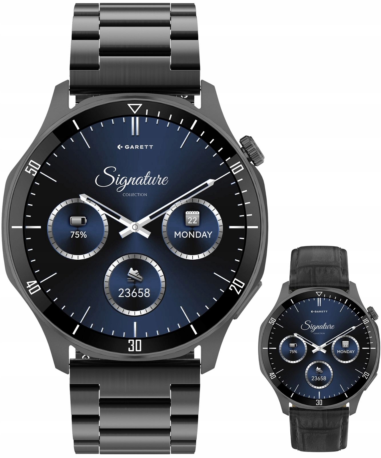 Smart hodinky Garett Signature Prime Black Solid Set