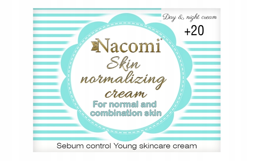 

Nacomi krem normalizujacy 20+ 50ml