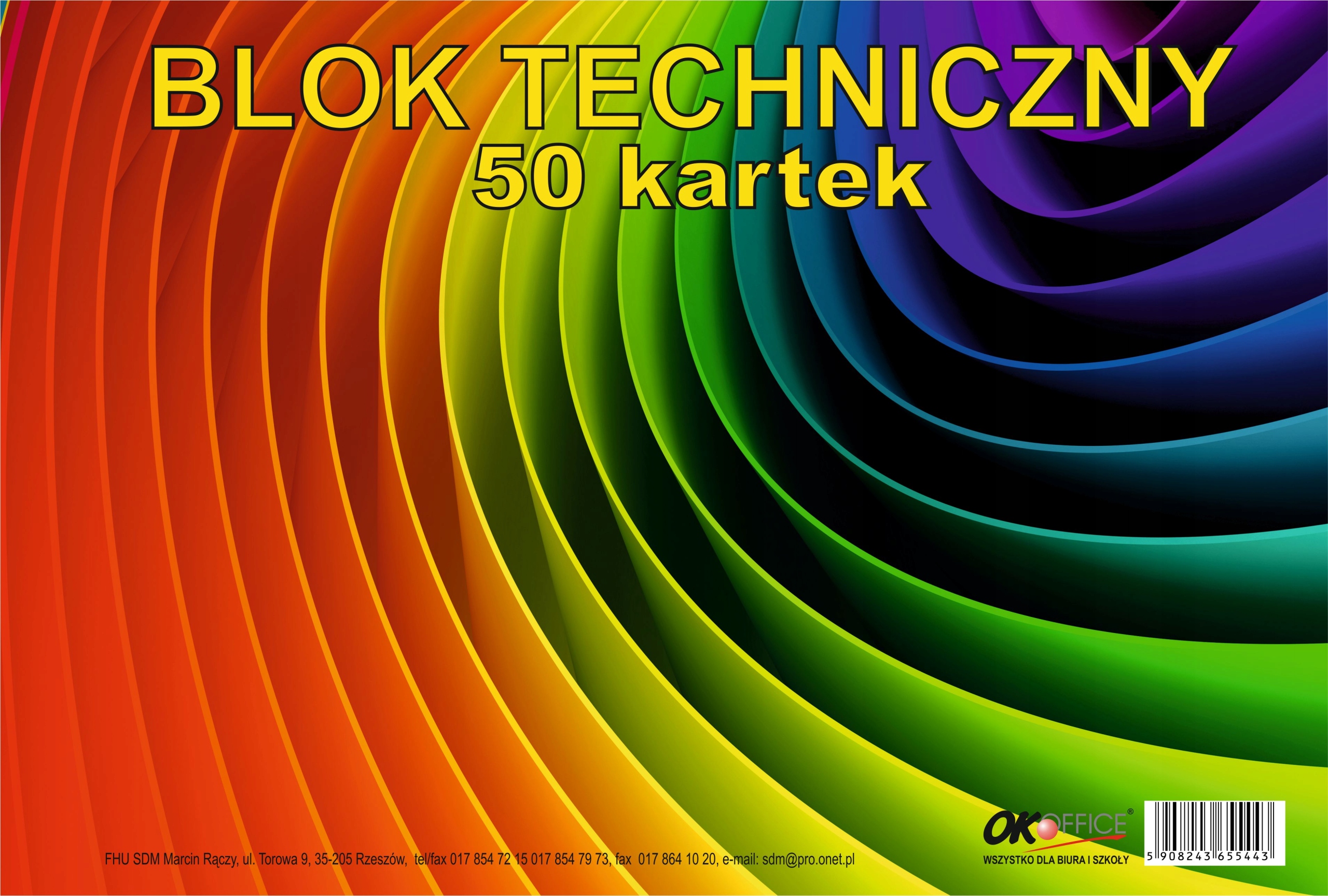 

Blok Techniczny A4 50 kartek Biały