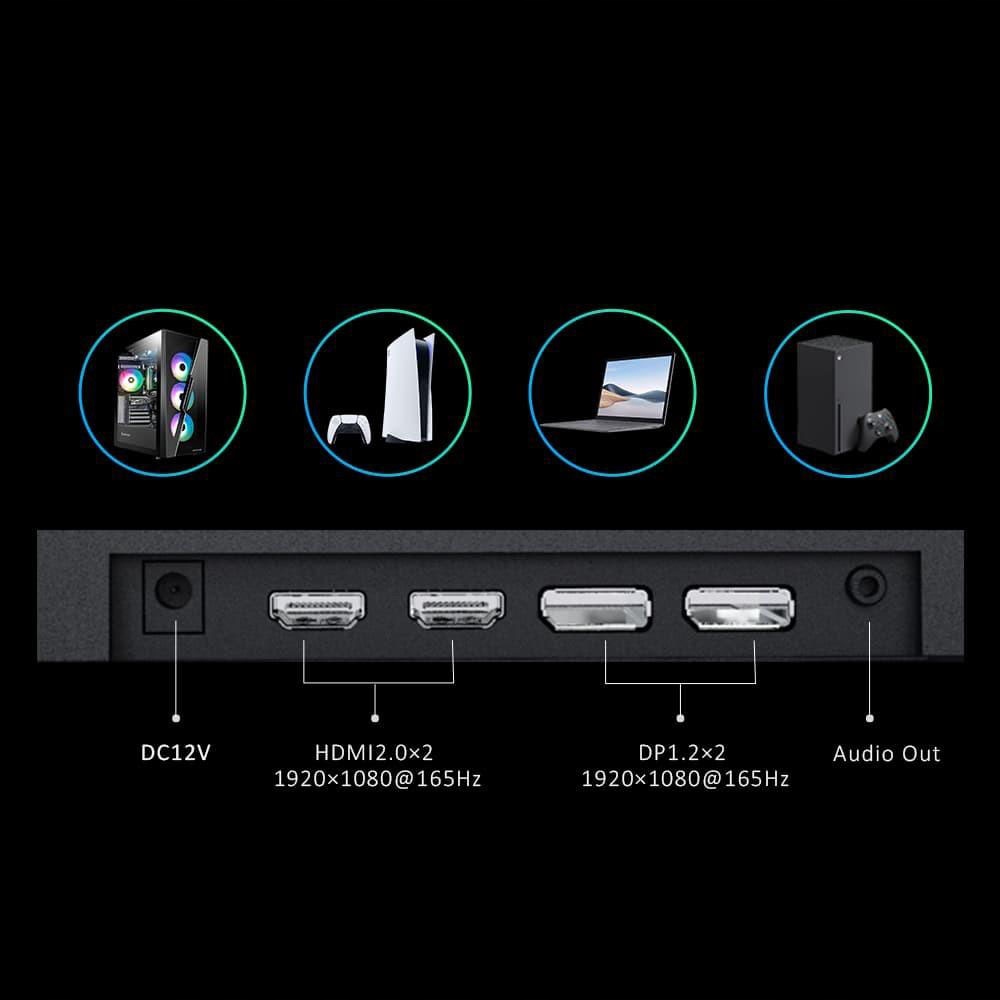 24'' IPS 1920x1080 MONITOR GAMINGOWY 165 Hz 1 ms 300 cd/m² HDMI KTC H24T09P EAN (GTIN) 06921958686280