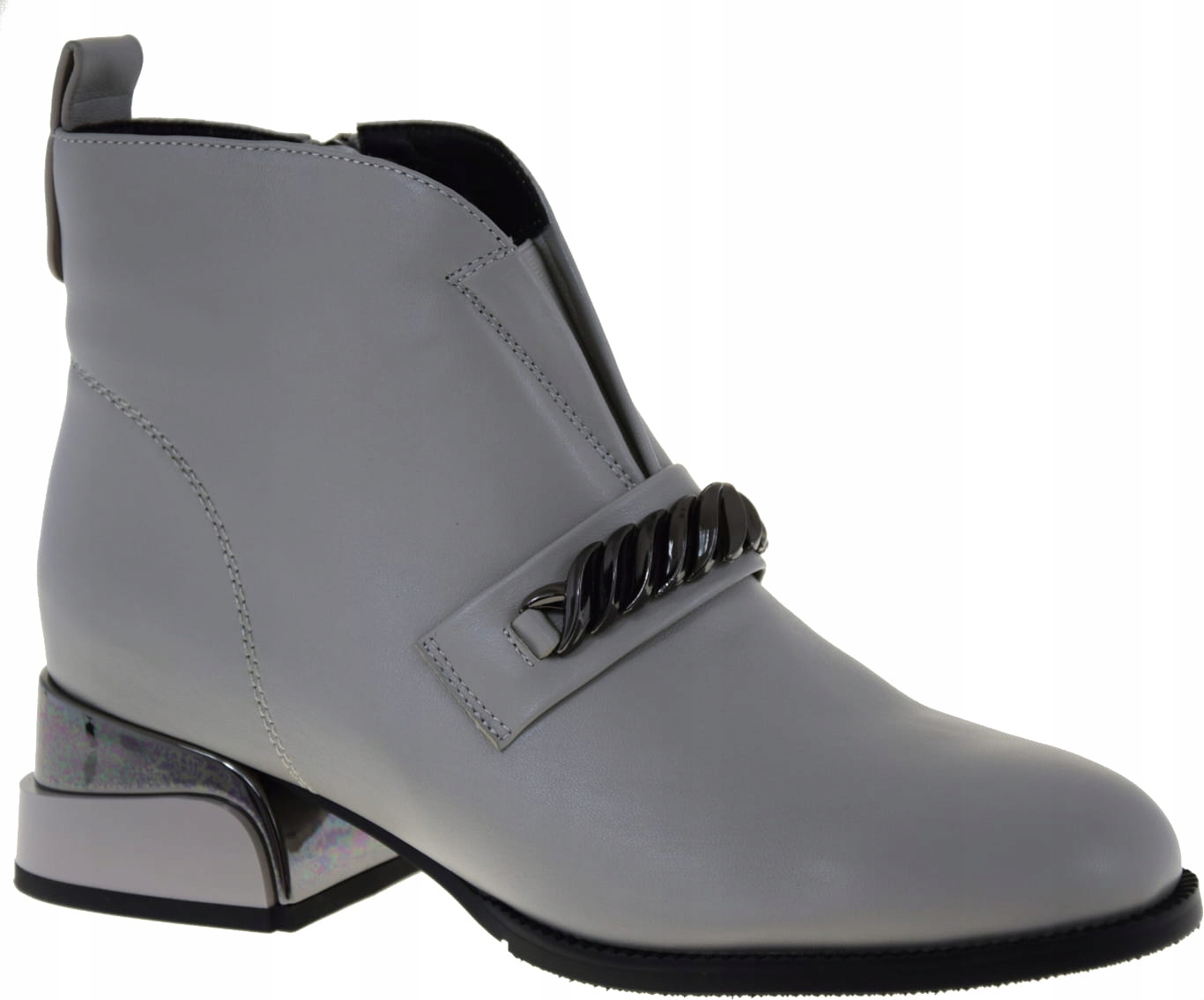 Elegantní Dámské Kotníkové Boty Epica Z921B224 Z Přírodní Kůže Zimní Móda VEL.39