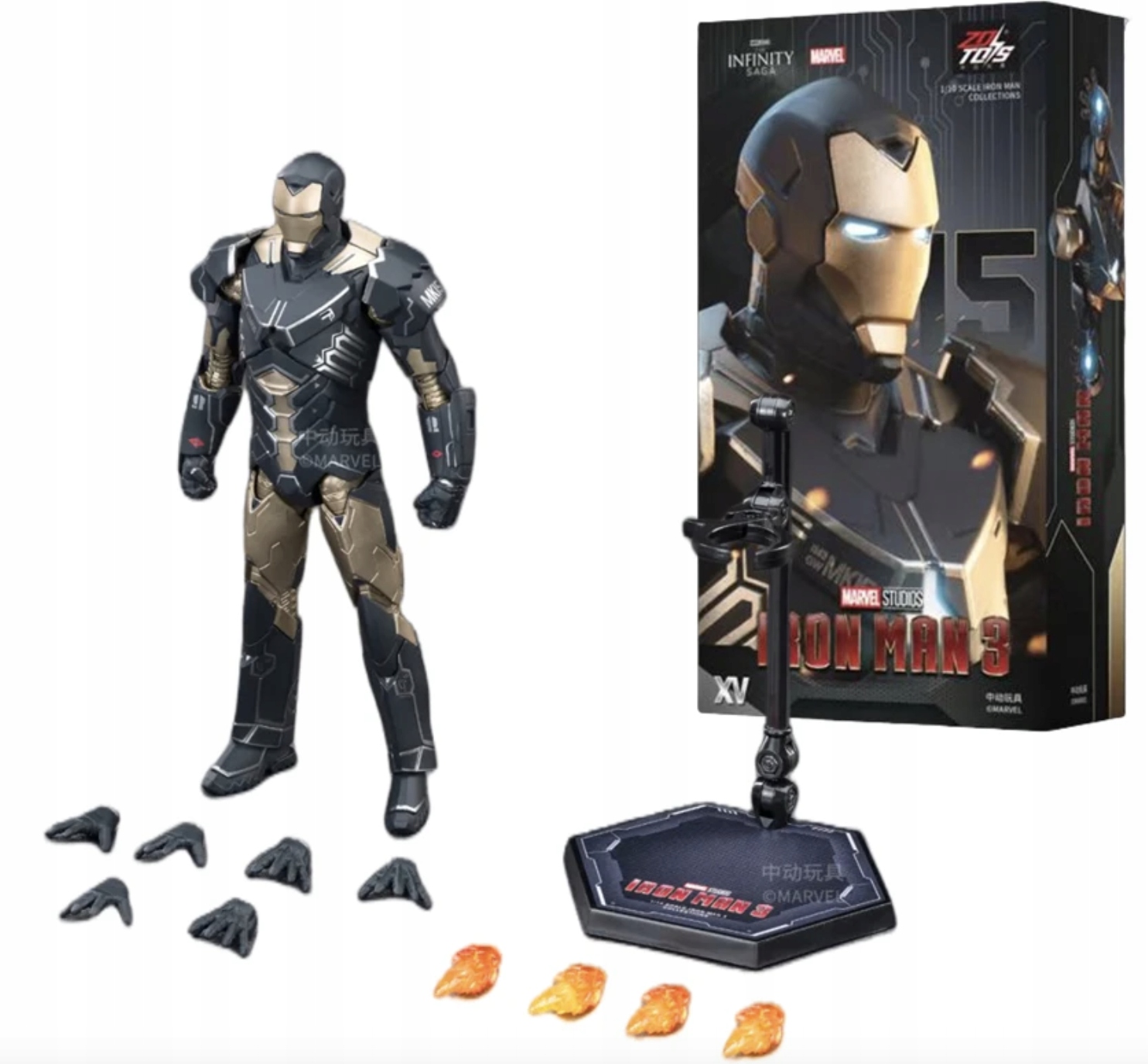 Figurka Iron Man Mk15 XV 18 cm verze Premium Marvel Zd Toys Originální
