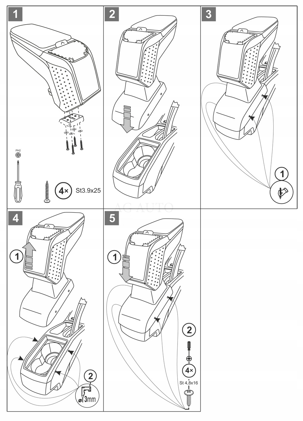 V01308 - Подлокотнике ARM2 Dacia Duster, 2018-, Bx