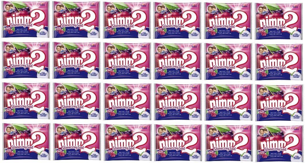 24x 90g NIMM2 Słoneczny Sad cukierki nadziewane Karton