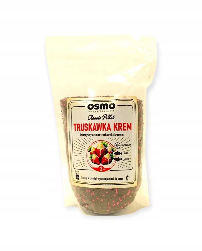 Osmo Classic Pellet 2mm Truskawka/Krem 800g