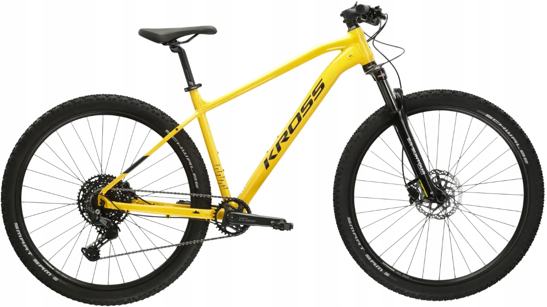 Rower górski męski Kross Level 4.0 S(16") 29 Żółty Czarny Połysk
