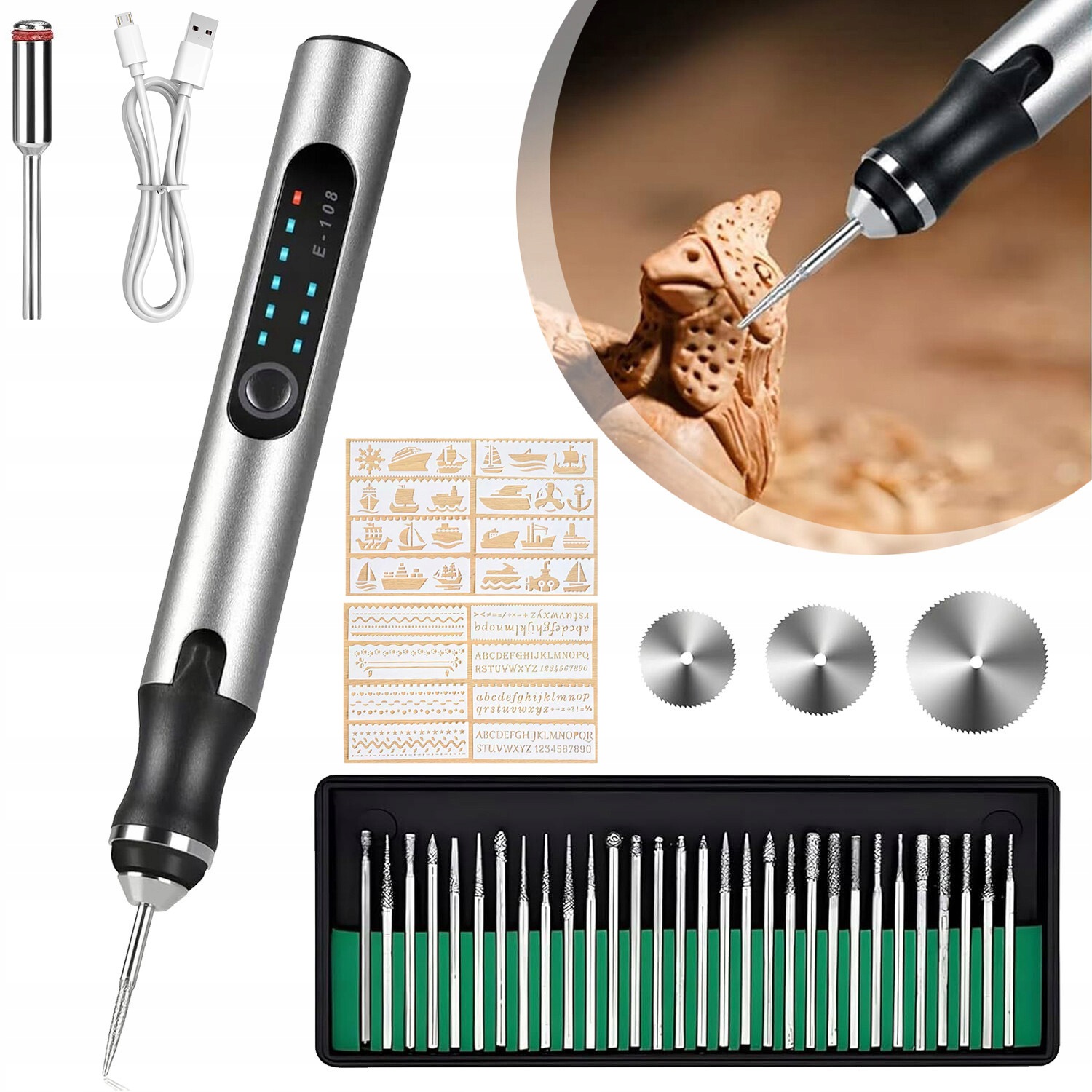 Profesionální Mini Elektrické Gravírovací Pero S Rychlostí Úrovně 3