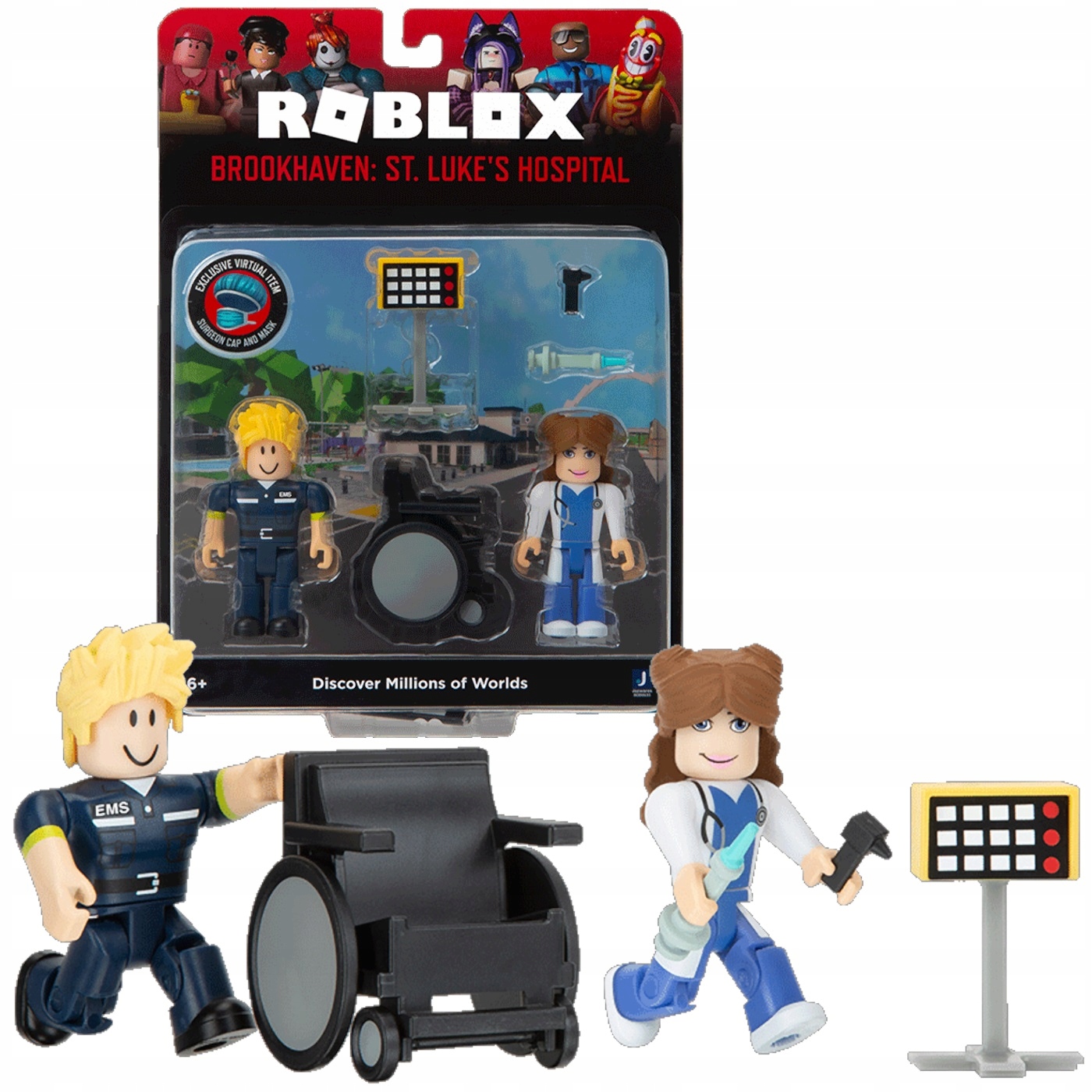 ROBLOX Celebrity Action Figure WOLFPAQ BROOKHAVEN HAIR & NAILS