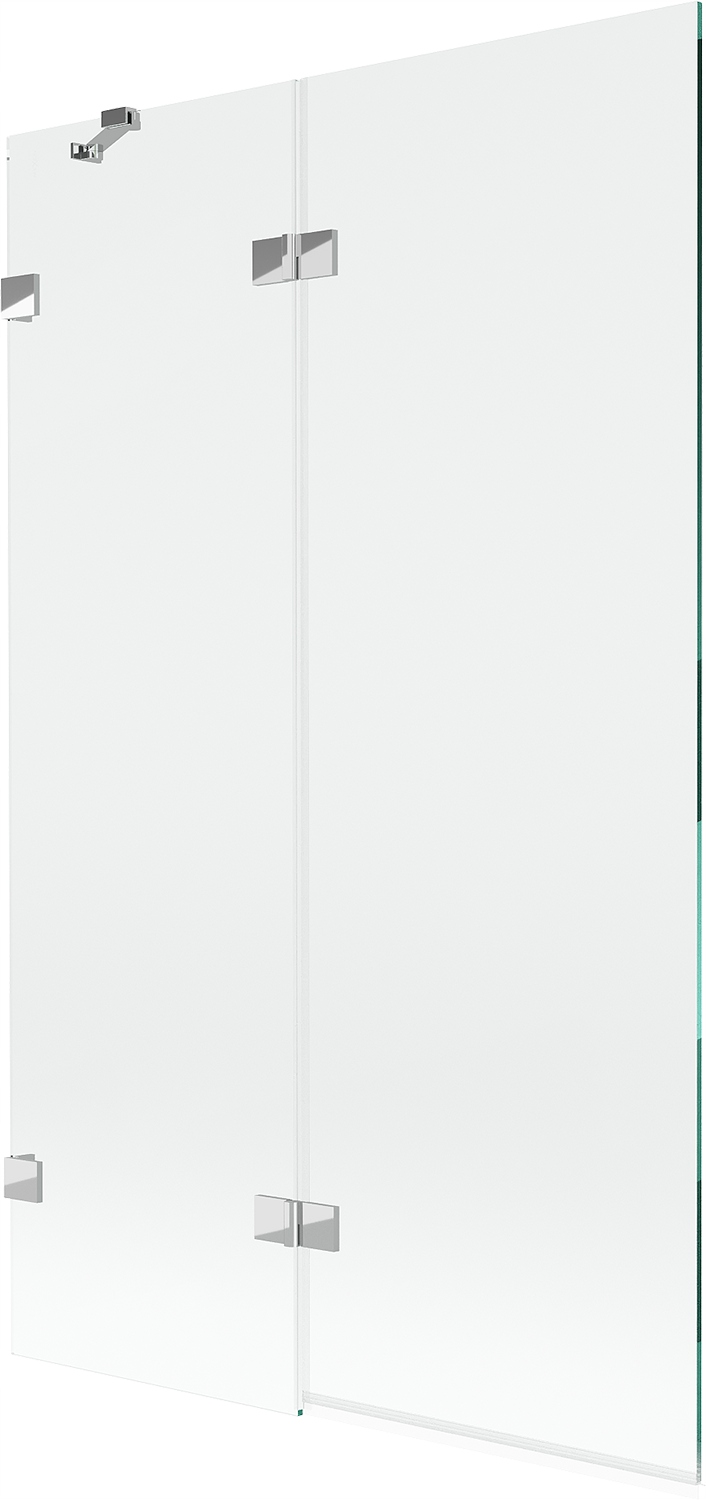Mexen Lunar vanová zástěna dvoukřídlá levá 110 x 150 cm, transparentní, chr
