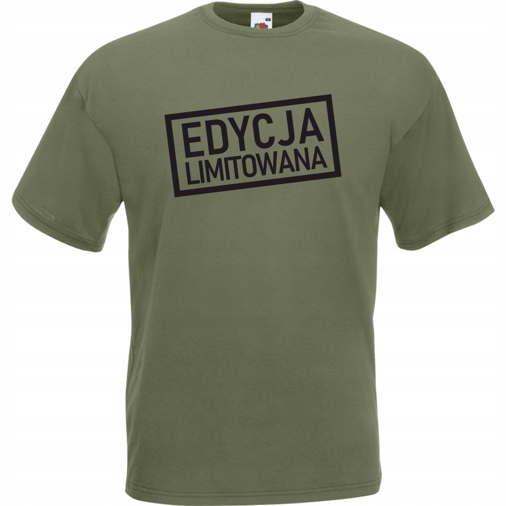 

Koszulka zabawna edycja limitowana M oliwkowa