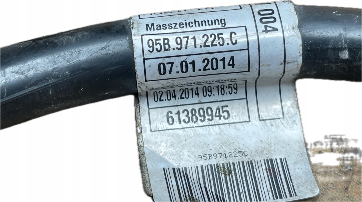 PORSCHE MACAN S 2015 3.0 wiring bundle KABEL MASY MASOWY 95B971225C