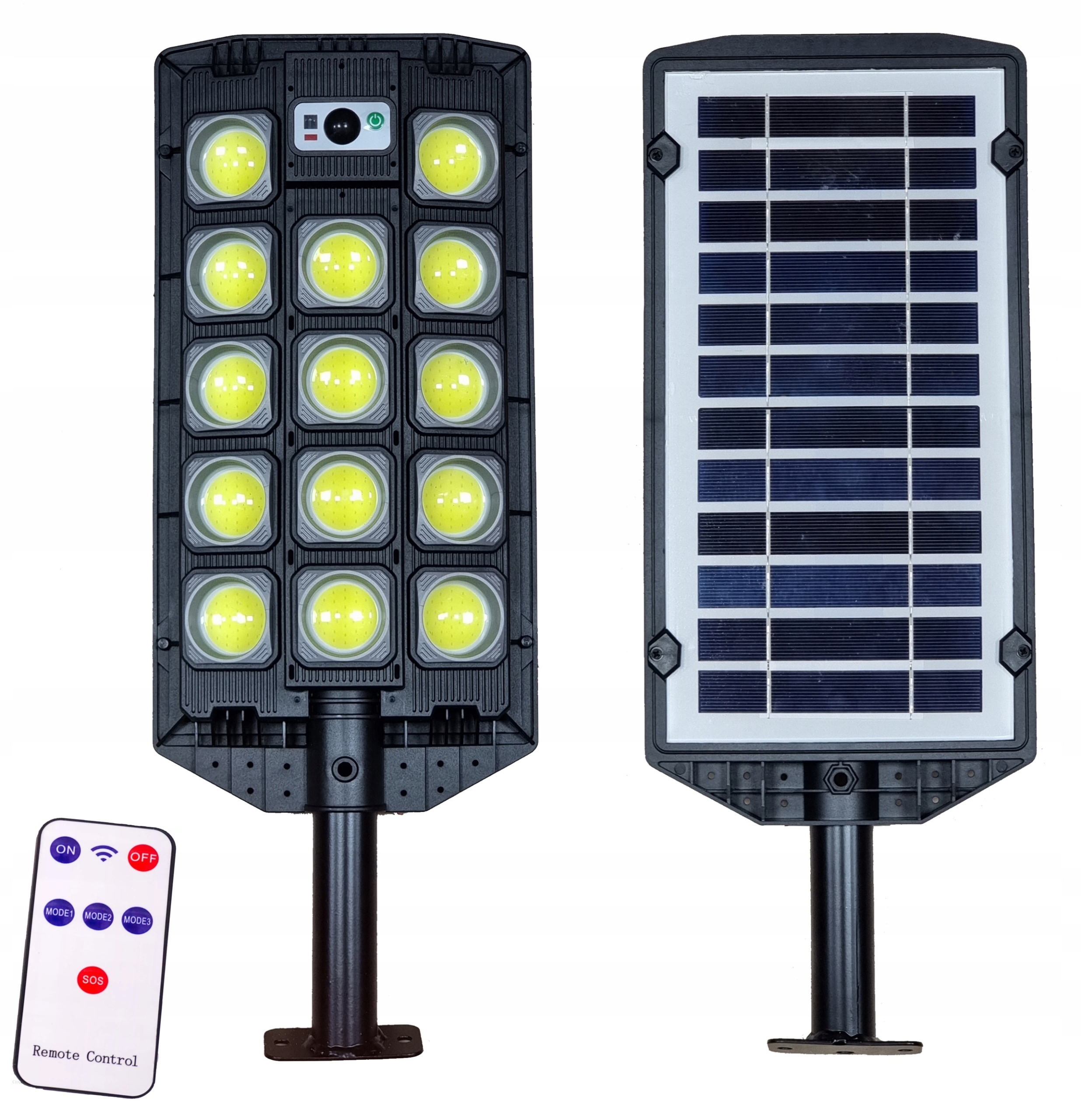 Lampa Solarna Uliczna Latarnia 434 Led Cob Pilot