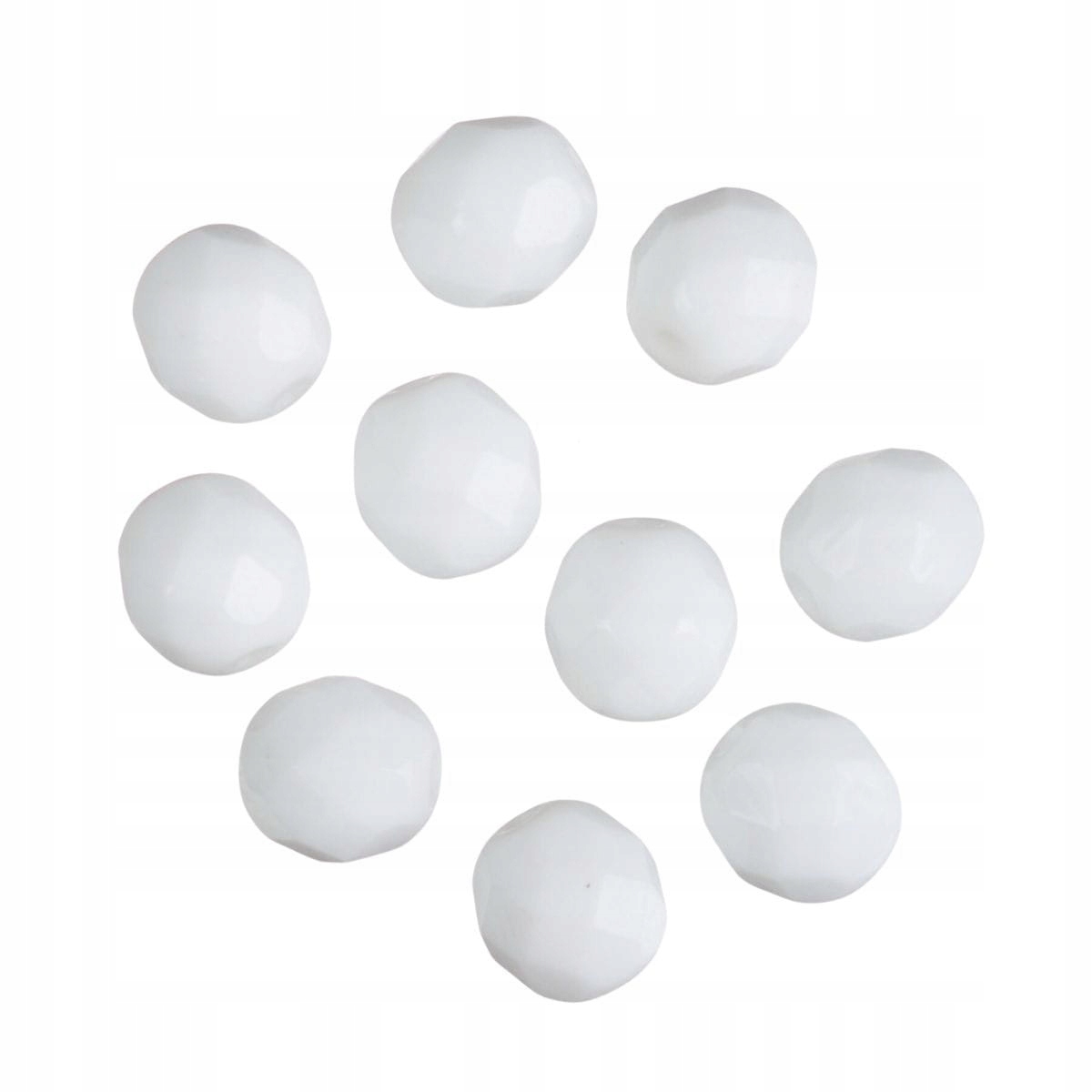 Koraliki Fire Polish 8mm 10szt. #02010 Alabaster