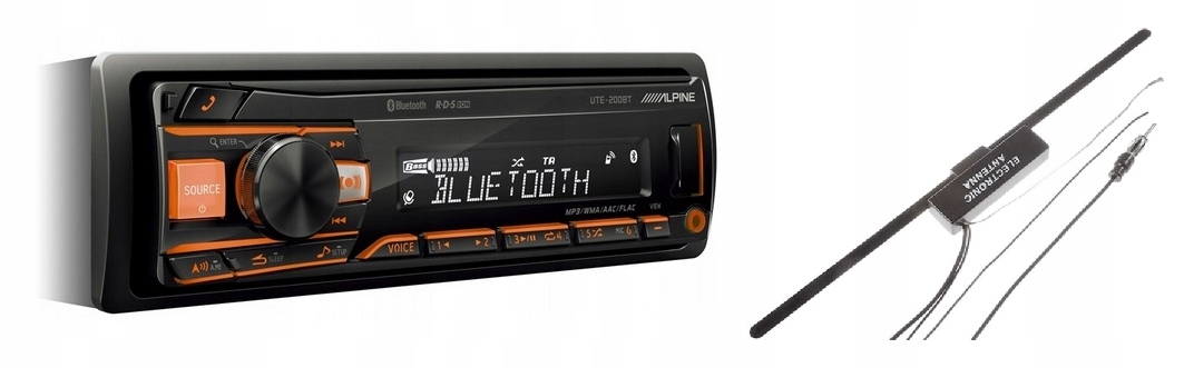 Alpine UTE-201BT Bluetooth autorádio Aux MP3 Usb anténa