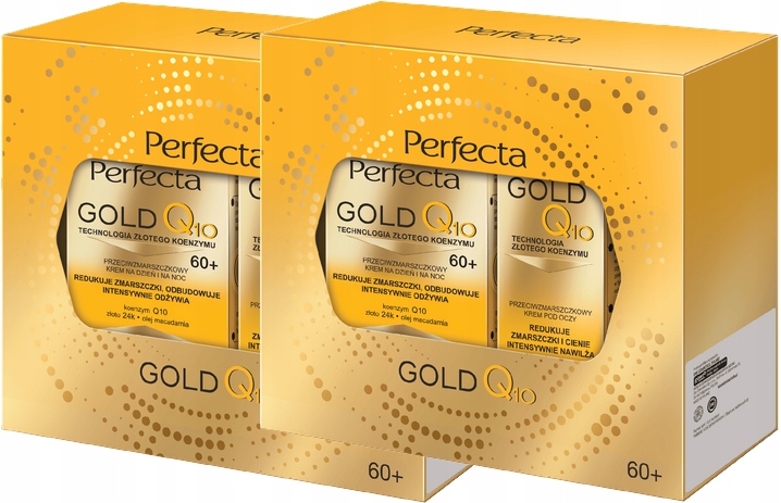 2 x Perfecta vánoční sada Gold Q10 60+ Intenzivně hydratuje Obnovuje