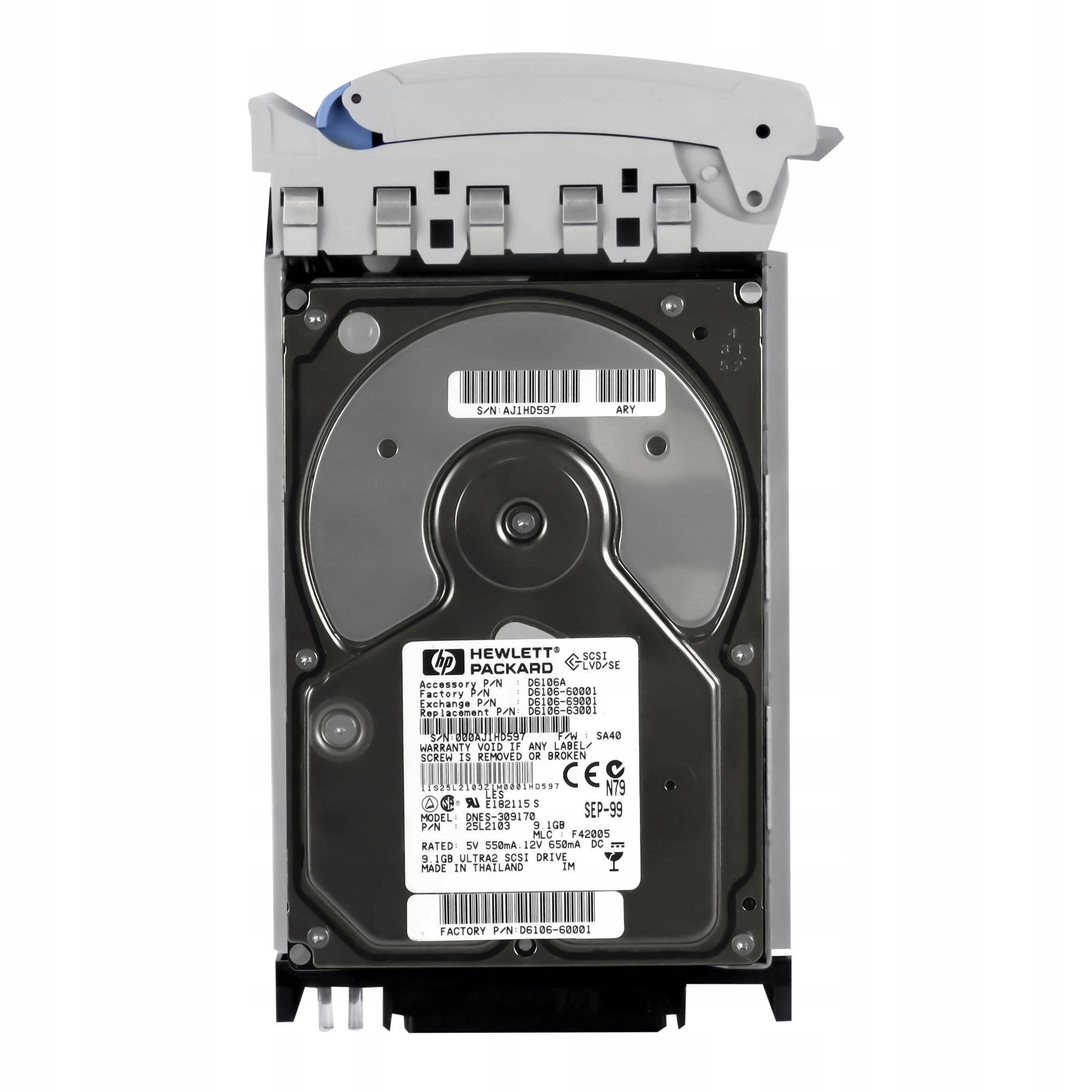 Hp D6106-60001 9.1GB 7.2K Scsi ULTRA2 3.5'' D6106A