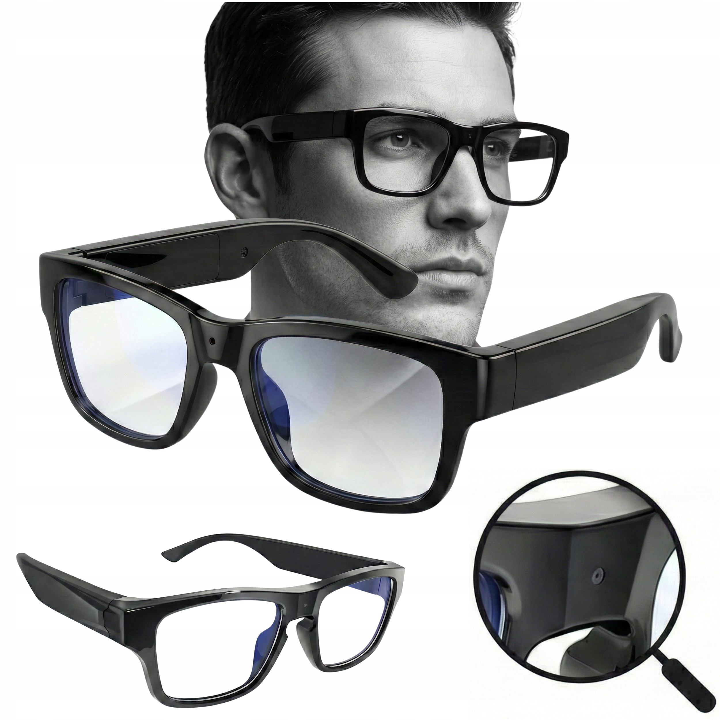 Špionážní brýle s Full-hd kamerou, doba provozu až 80 minut