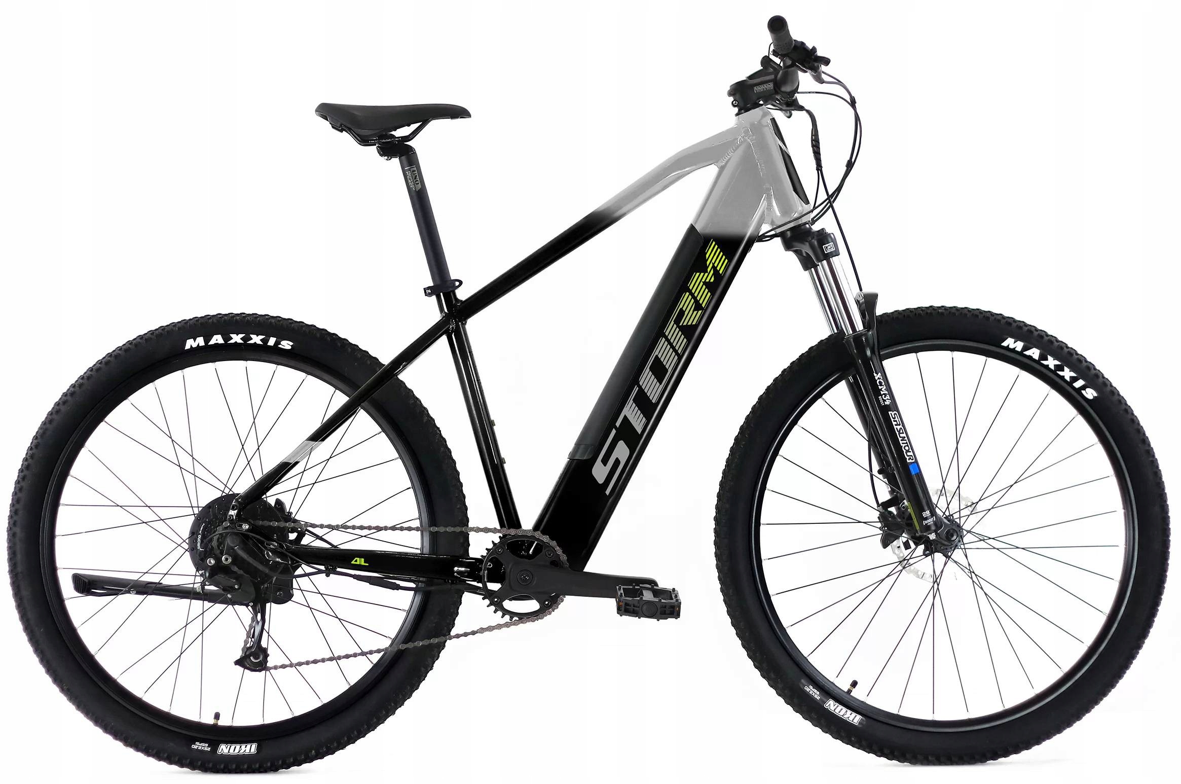 Rower elektryczny 29 Storm E-Taurus 2.0 Alivio 9-rz 2HT 17" czarno-sre