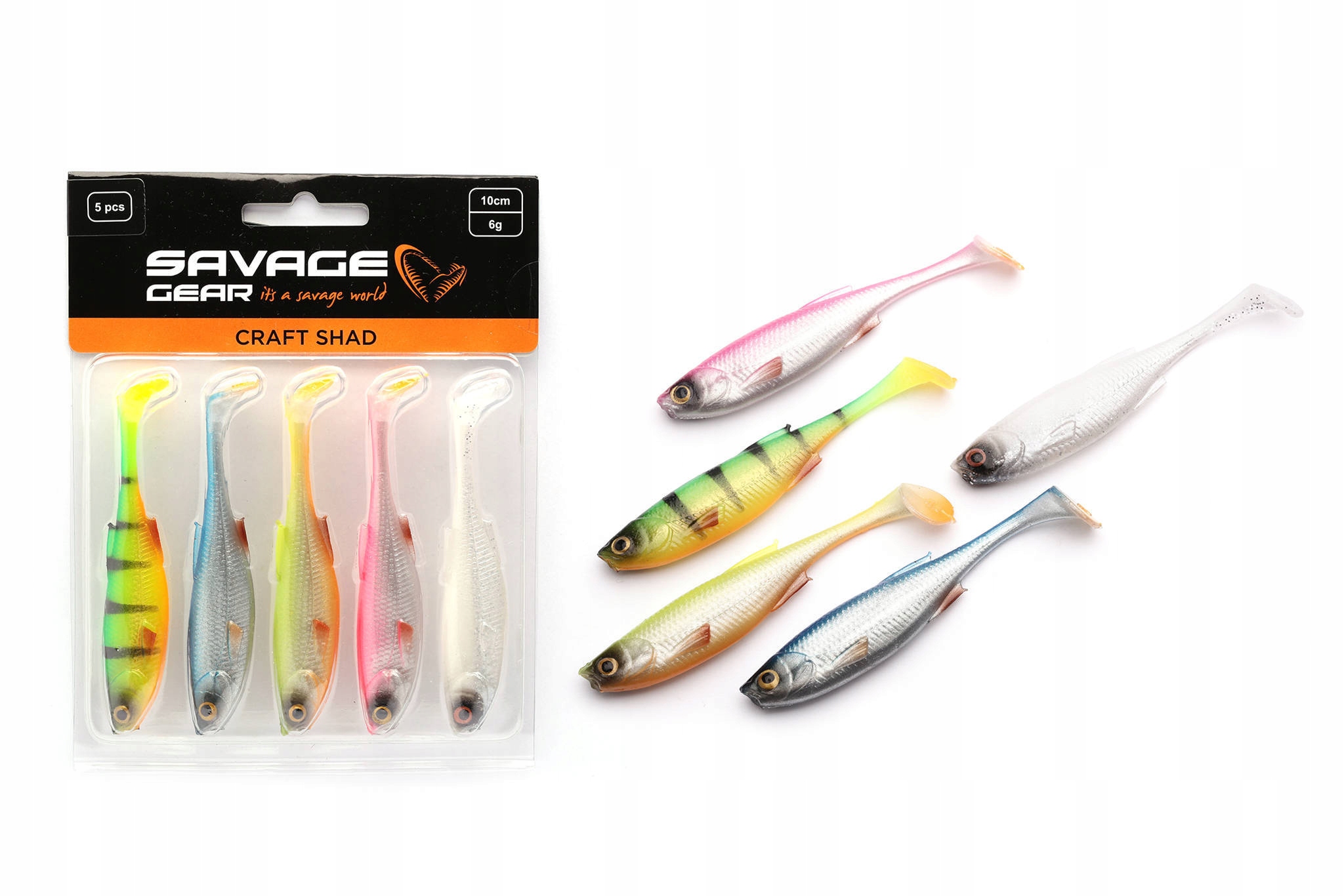 Zestaw Gum Sg Craft Shad Dark Water MIX 10cm