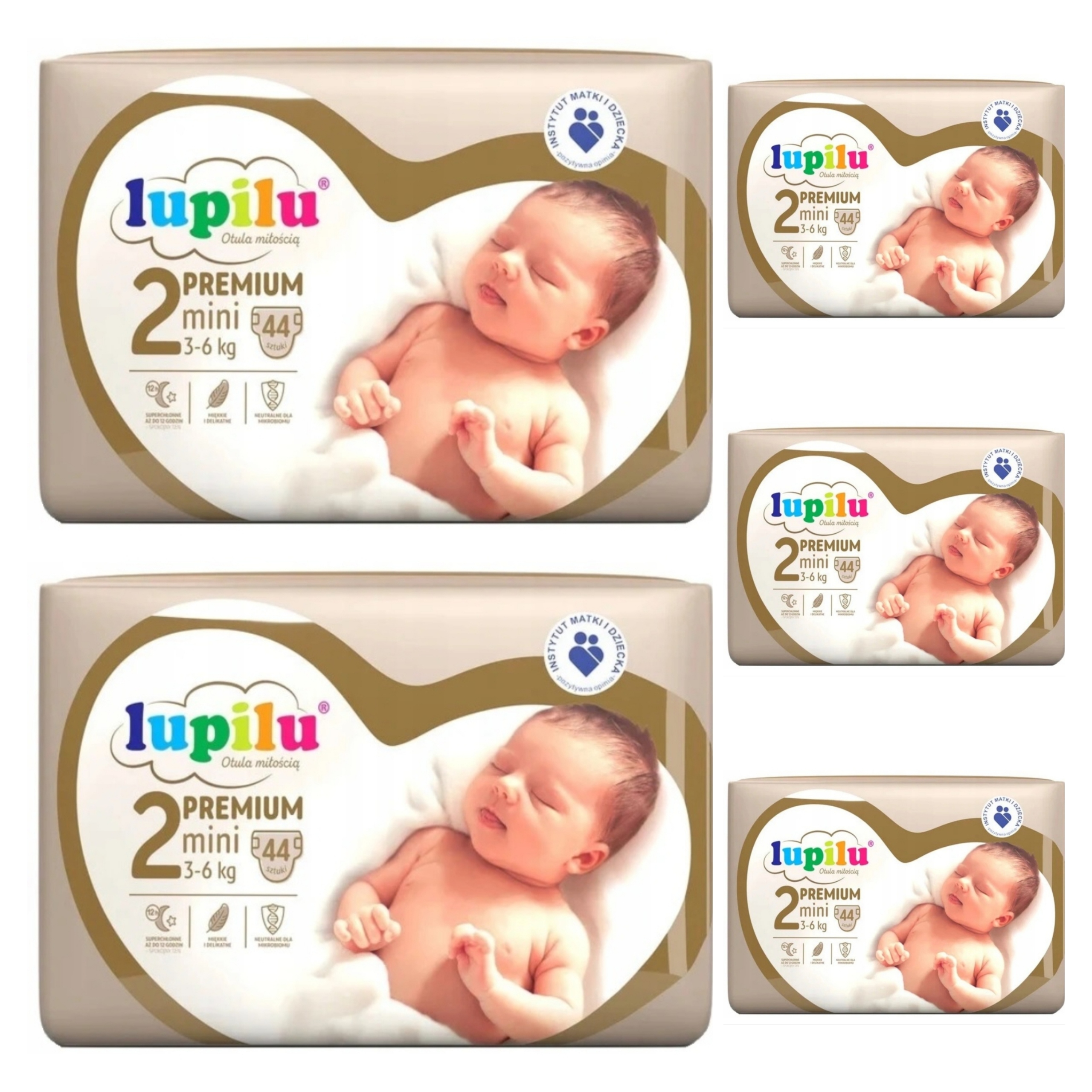 Pieluszki Lupilu Premium 2 Mini 264 Szt.