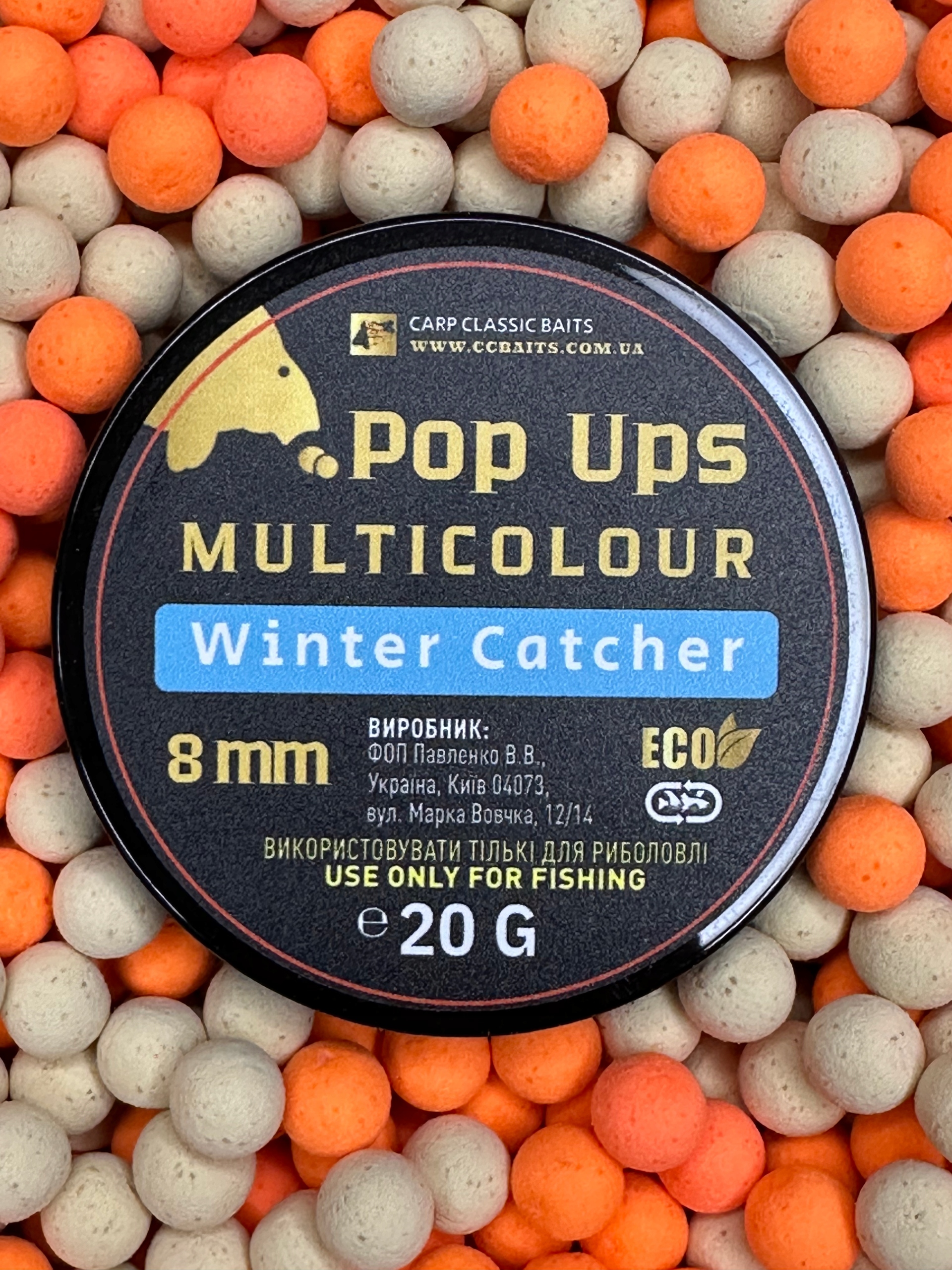 Kulki Carp Classic Baits Pop Ups 8 MM Multicolour Winter Catcher